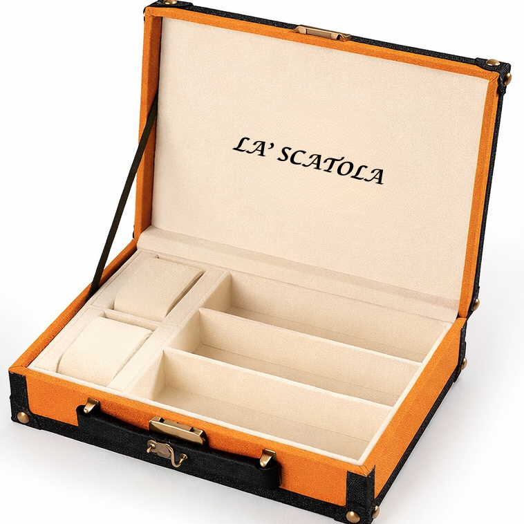 Luxuray Glasses & Watch Travel Case